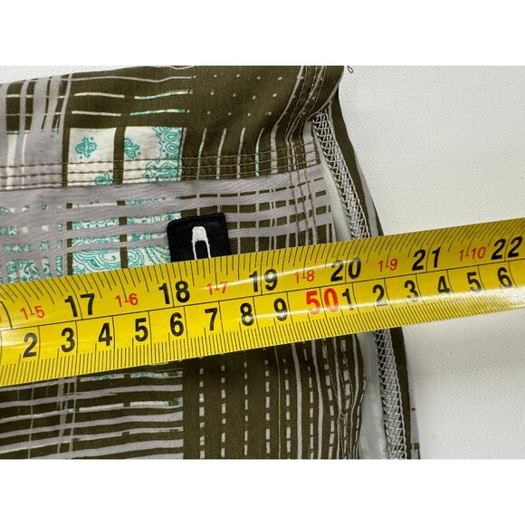 Oakley Board Shorts Mens 32 12" Cross Hatch AOP Beach Swim Trunks - Picture 5 of 6